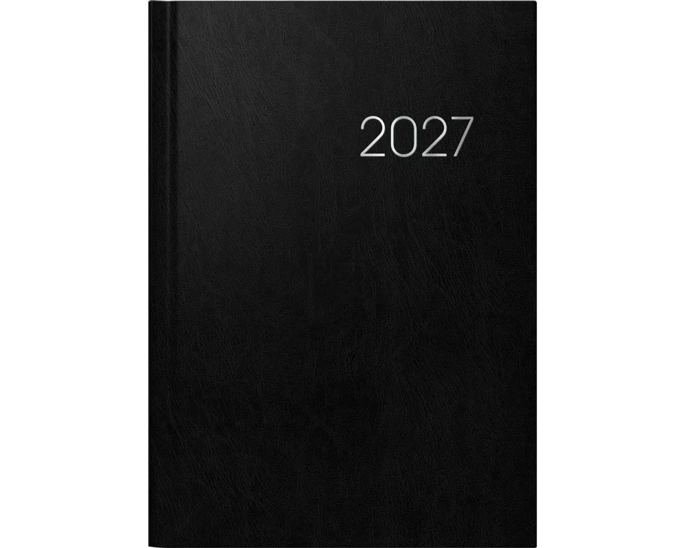 BRUNNEN 1079660907 Buchkalender Mod. 796 2027 A5, Kunststoff, schwarz