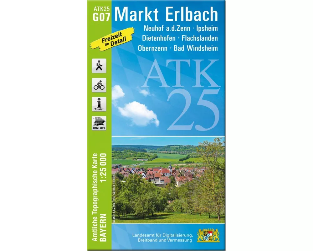 ATK25-G07 Markt Erlbach (Amtliche Topographische Karte 1:25000)