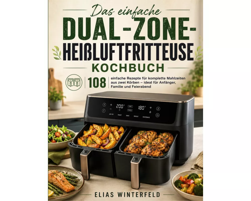 Das einfache Dual-Zone-Heißluftfritteuse Kochbuch