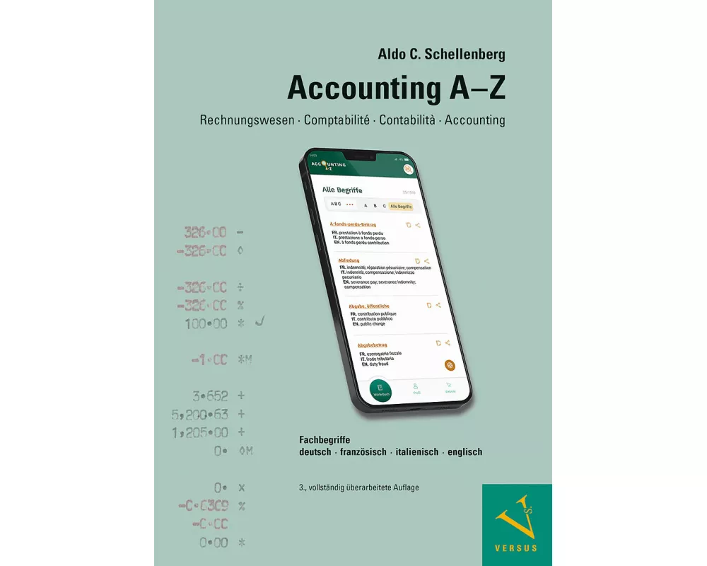 Accounting A–Z. Rechnungswesen, Comptabilité, Contabilità, Accounting