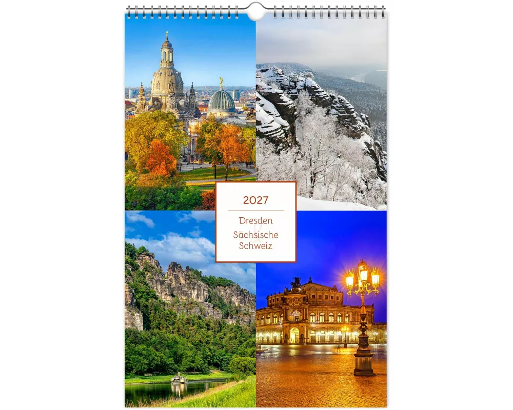 Kalender Dresden und Sächsische Schweiz 2027
