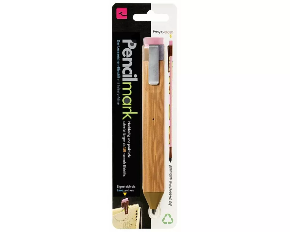 Pencilmark (Wood) - der superflache Bleistift mit Infinity-Mine