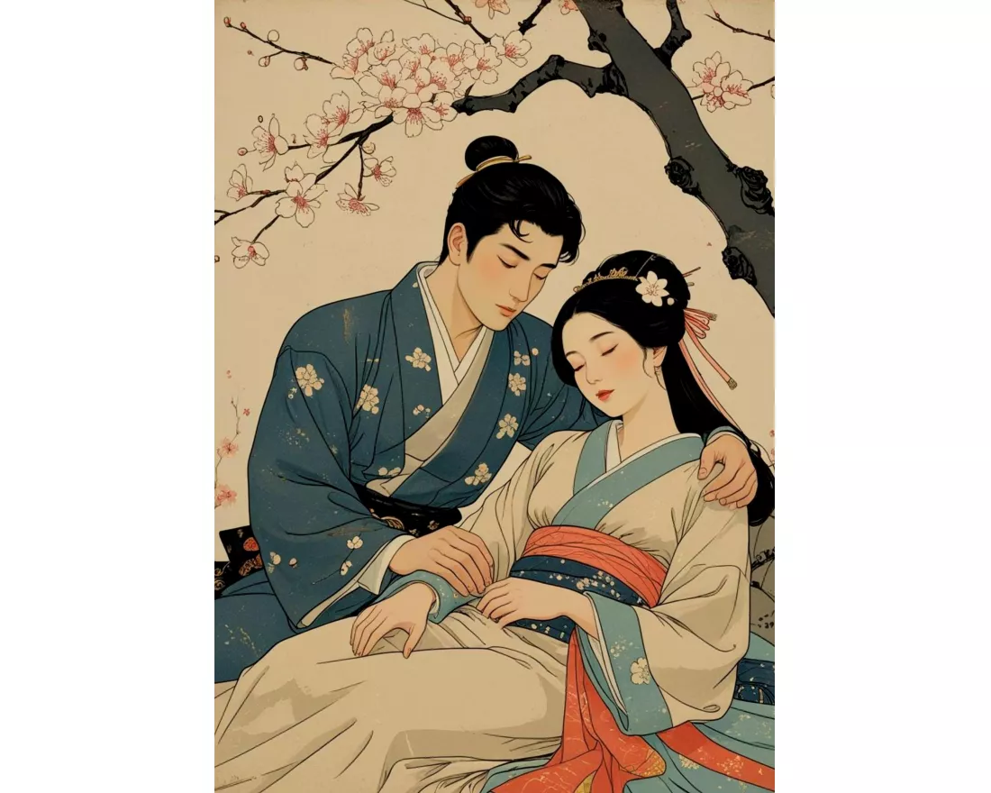 Con-Hon Manga Notizbuch A4 | 100 Seiten blanko | Prinz und Prinzessin | FSC-Papier