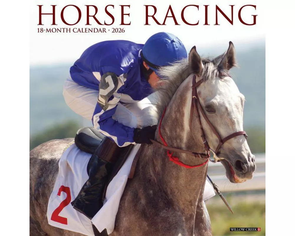 Horse Racing 2026 Wall Calendar