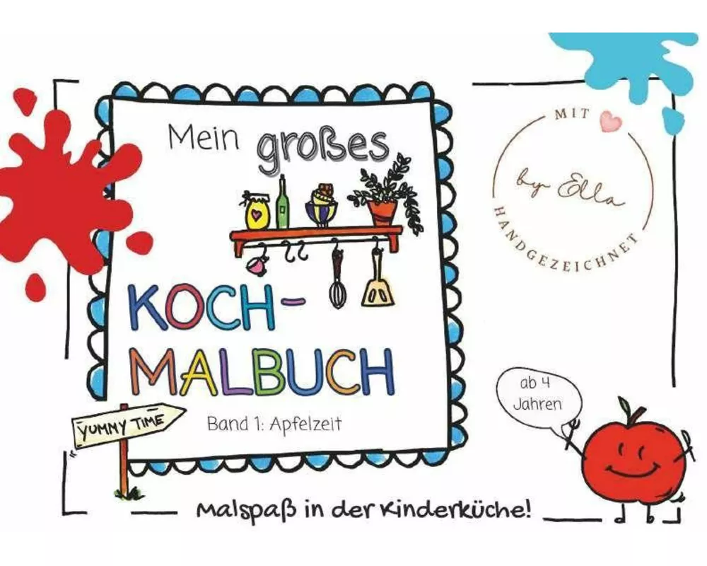 Mein großes Koch- Malbuch
