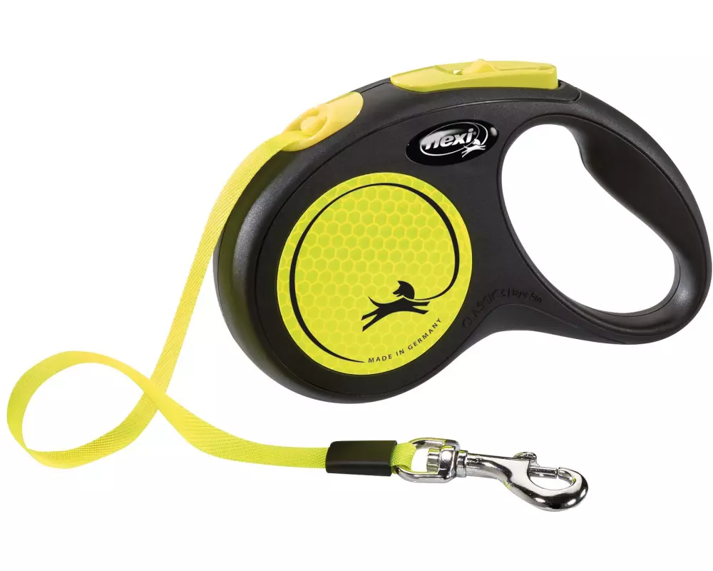 flexi Hundeleine New Neon Gelb S, 5 m