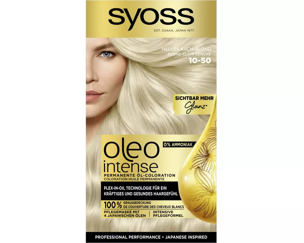 Syoss oleo intense Haarcoloration Oleo Intense 10-50 Helles Aschblond