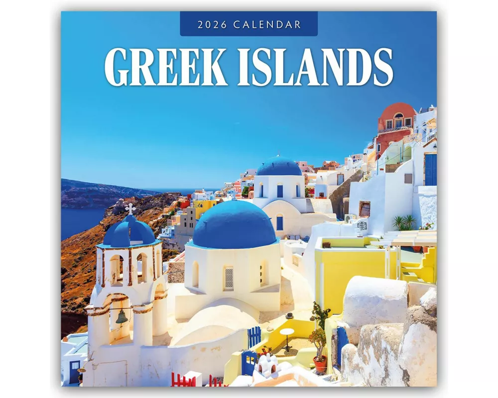 Greek Islands 2026 Square Wall Calendar