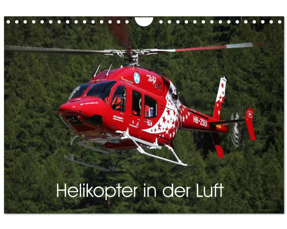 Helikopter in der Luft (Wandkalender 2026 DIN A4 quer), CALVENDO Monatskalender