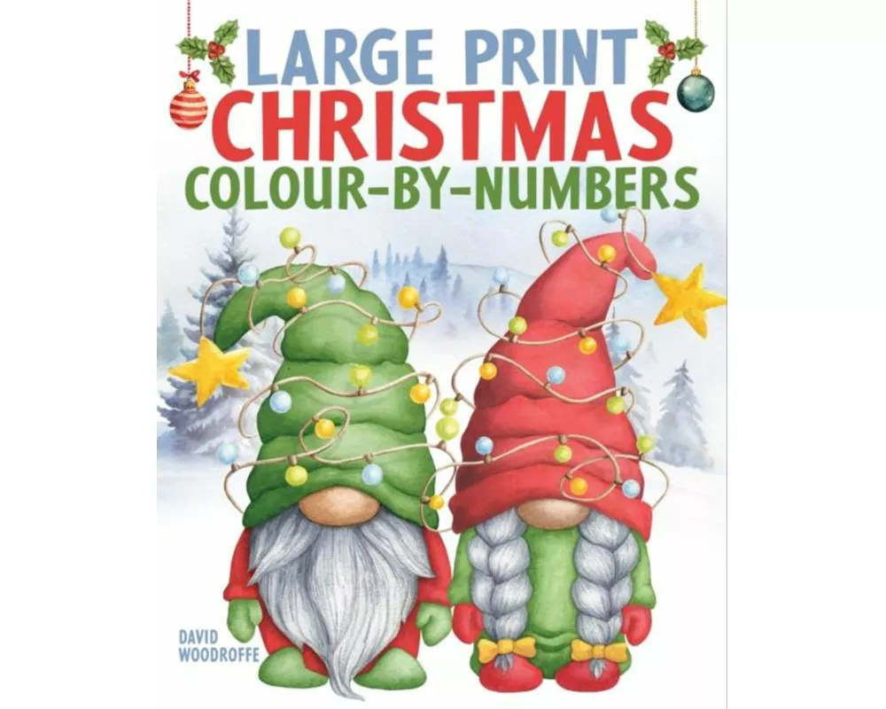 Large Print Christmas Colour-by-Numbers