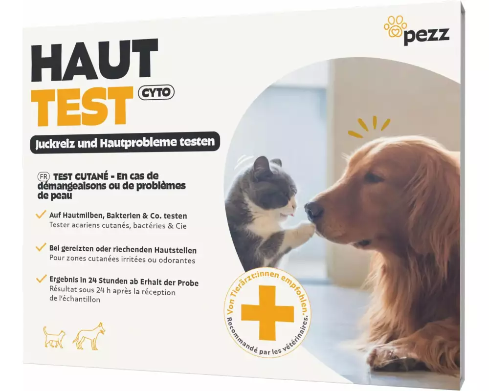 pezz Haut und Juckreiztest für Hunde und Katzen