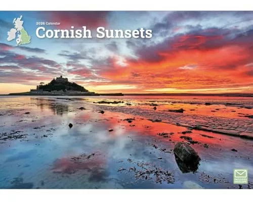 Cornish Sunsets A4 Calendar 2026