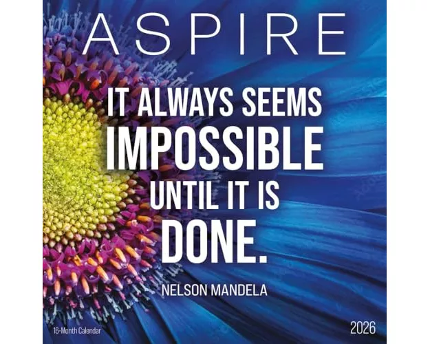 Aspire Square Wall Sunday Start Calendar