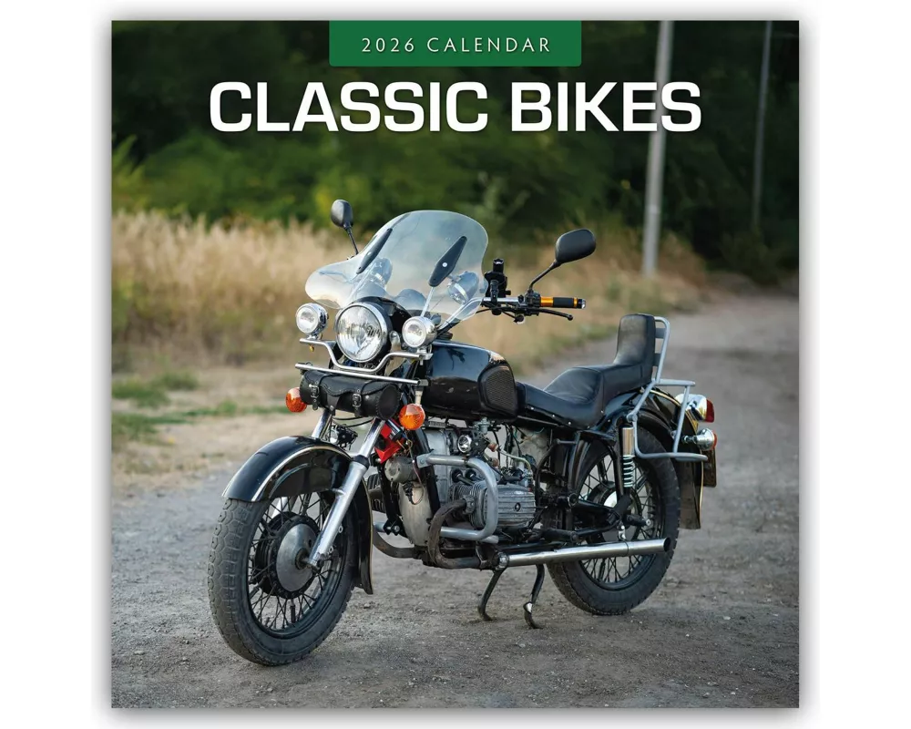 Classic Bikes 2026 Square Wall Calendar