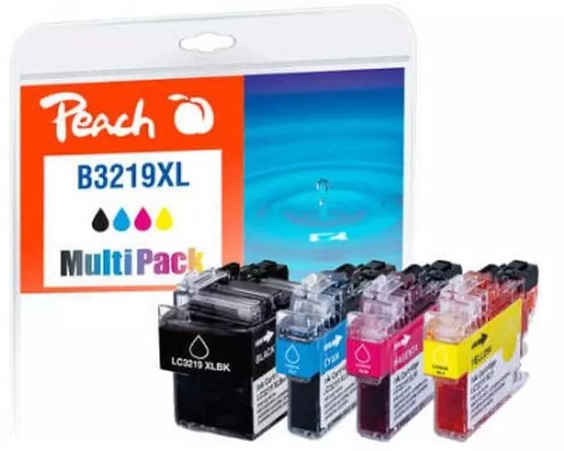 Peach Tintenset Brother LC-3219XLVALDR