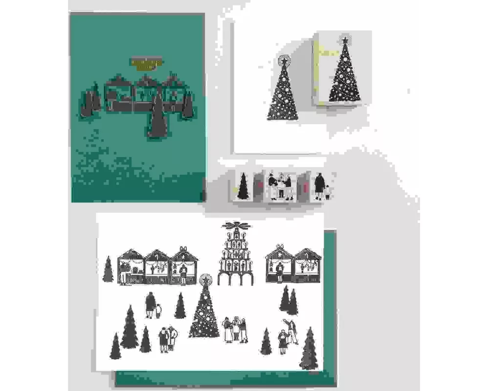 Stempelset Weihnachtsmarkt FSC 100%