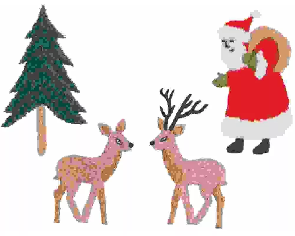 Stick & Stitch Packung, Weihnachtswald