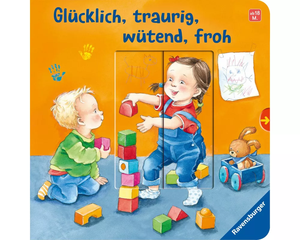 Glücklich, traurig, wütend, froh