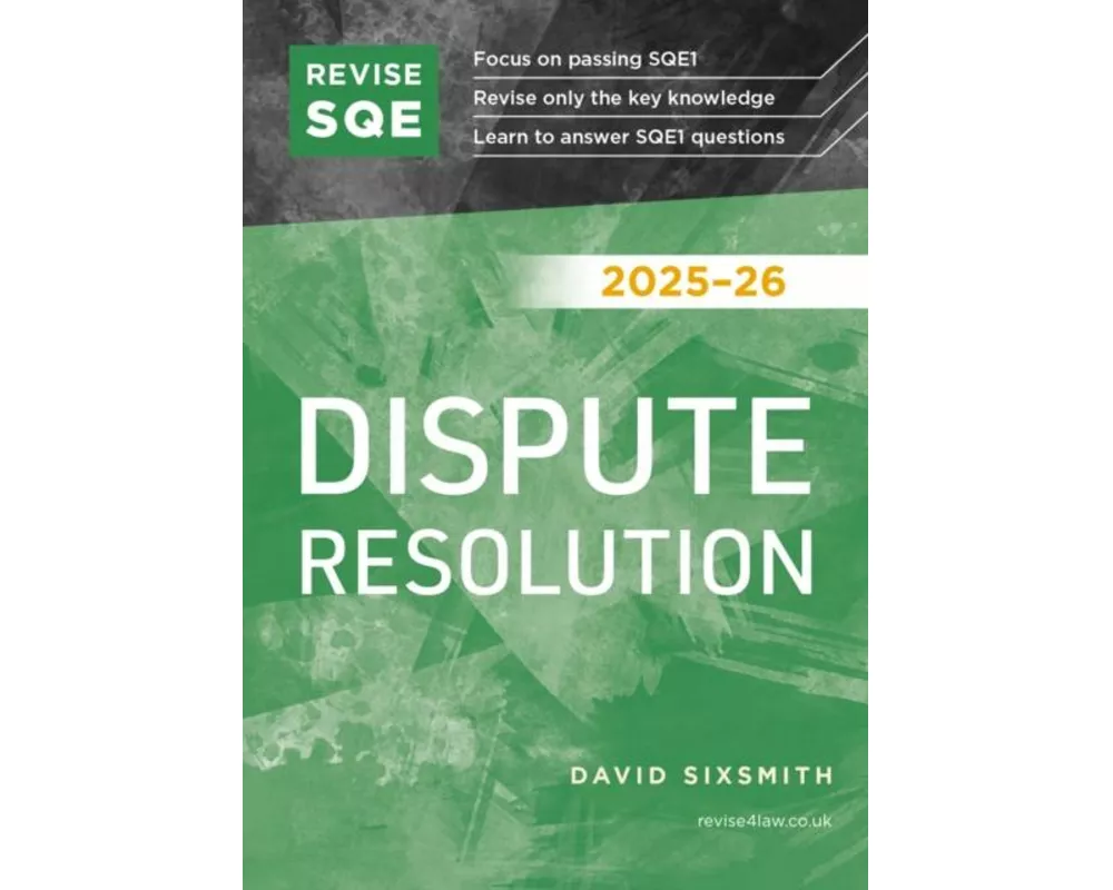 Revise SQE Dispute Resolution 2025-26