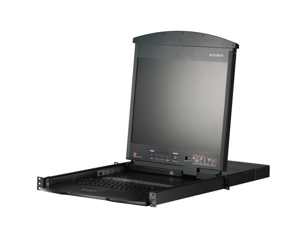 ATEN KL1508AM KVM-Switch, 43cm TFT, VGA, PS/2-USB über Kat 5, 8 Port, D, DE-Layout
