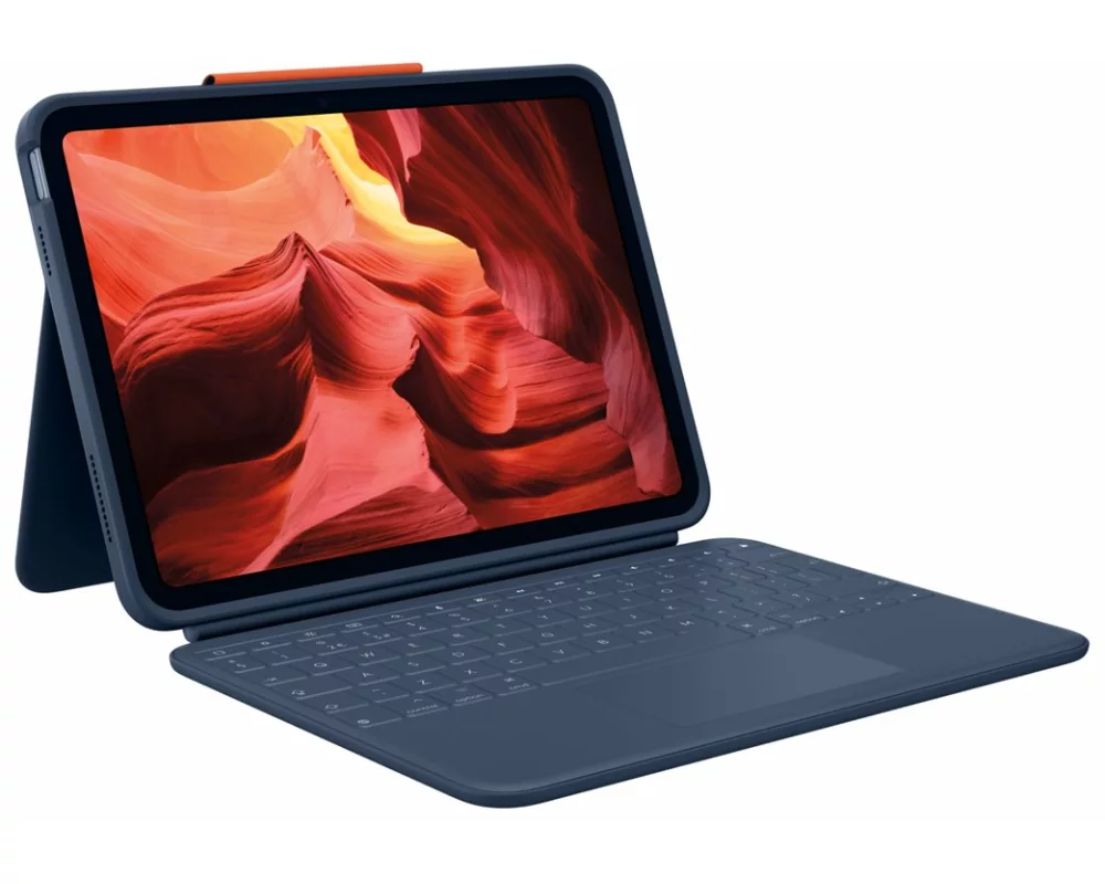 Logitech Rugged Combo 4 Touch, for iPad, 10th gen, Classic Blue (UK)