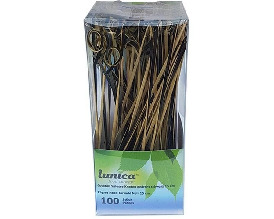 Haushaltsware Einweg-Party-Piekser 100 Stück Schwarz