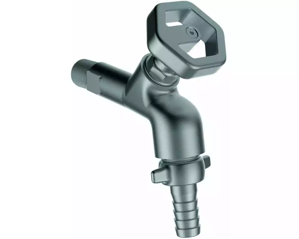 Laufen SIGASIX Gartenventil Messing verchromt mit Handrad