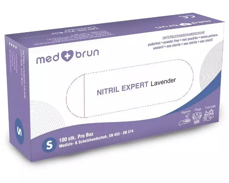 MedBrun Nitril Expert S, Lavender, 100 Stk