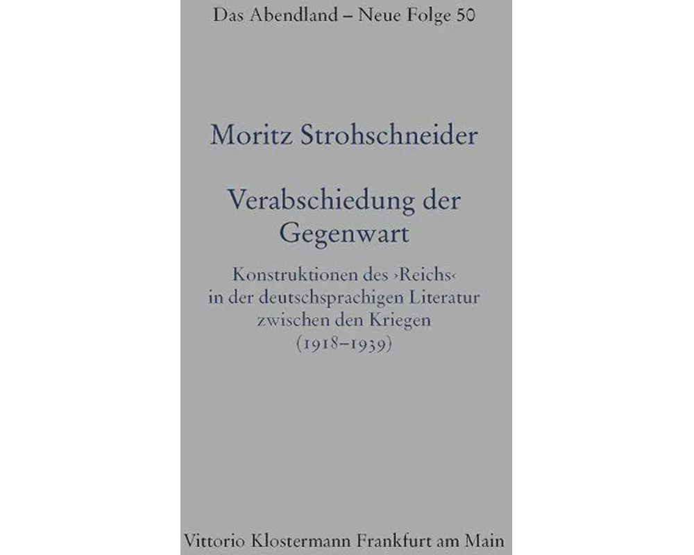 Verabschiedung der Gegenwart