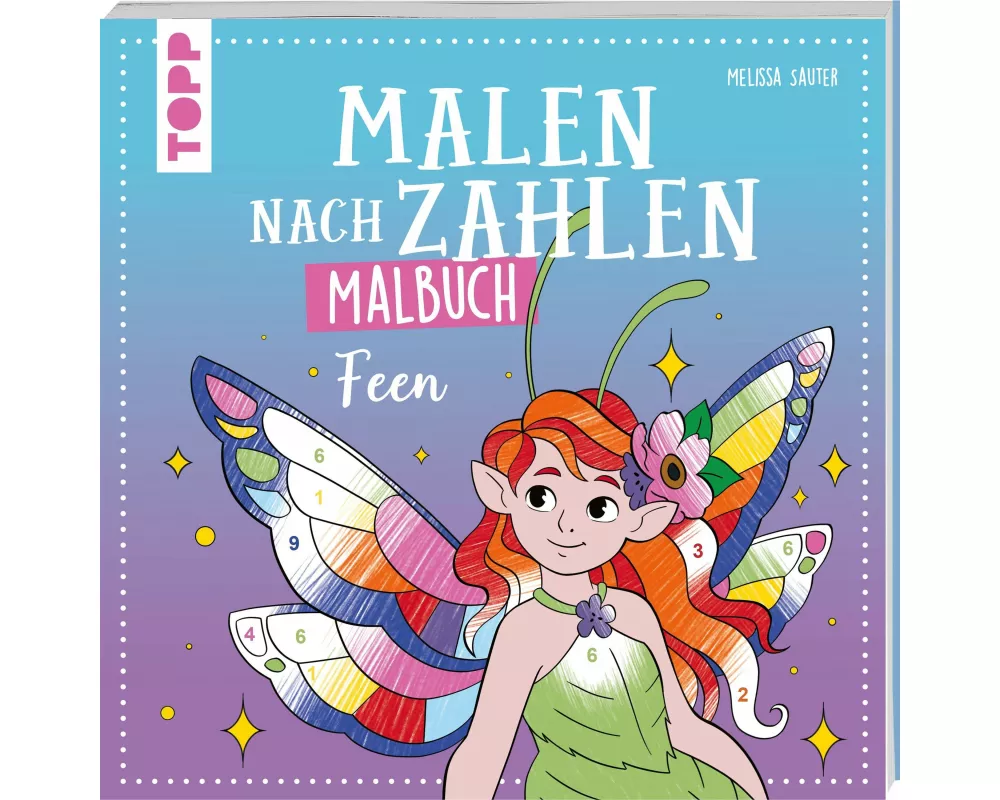Malen nach Zahlen Malbuch Feen