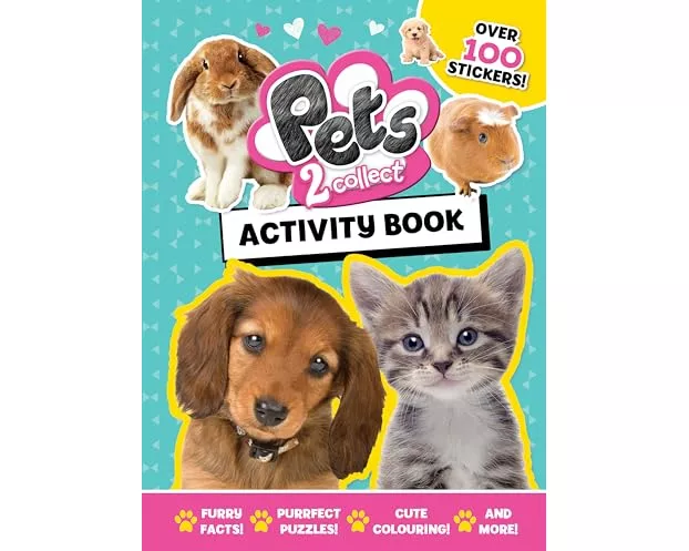 Pets 2 Collect Official Activity Book: Packed with Puzzles, Colouring and Stickers for Animal Lovers ages 5-10 years - From the UK's Bestselling Pets
