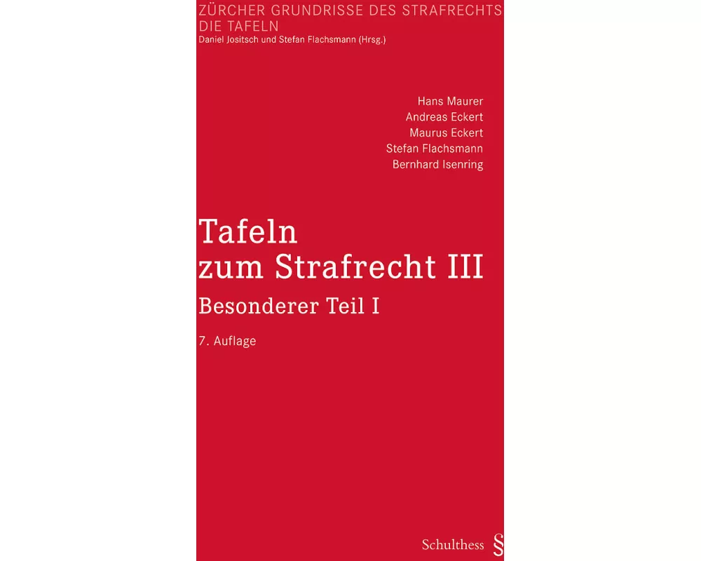 Tafeln zum Strafrecht III