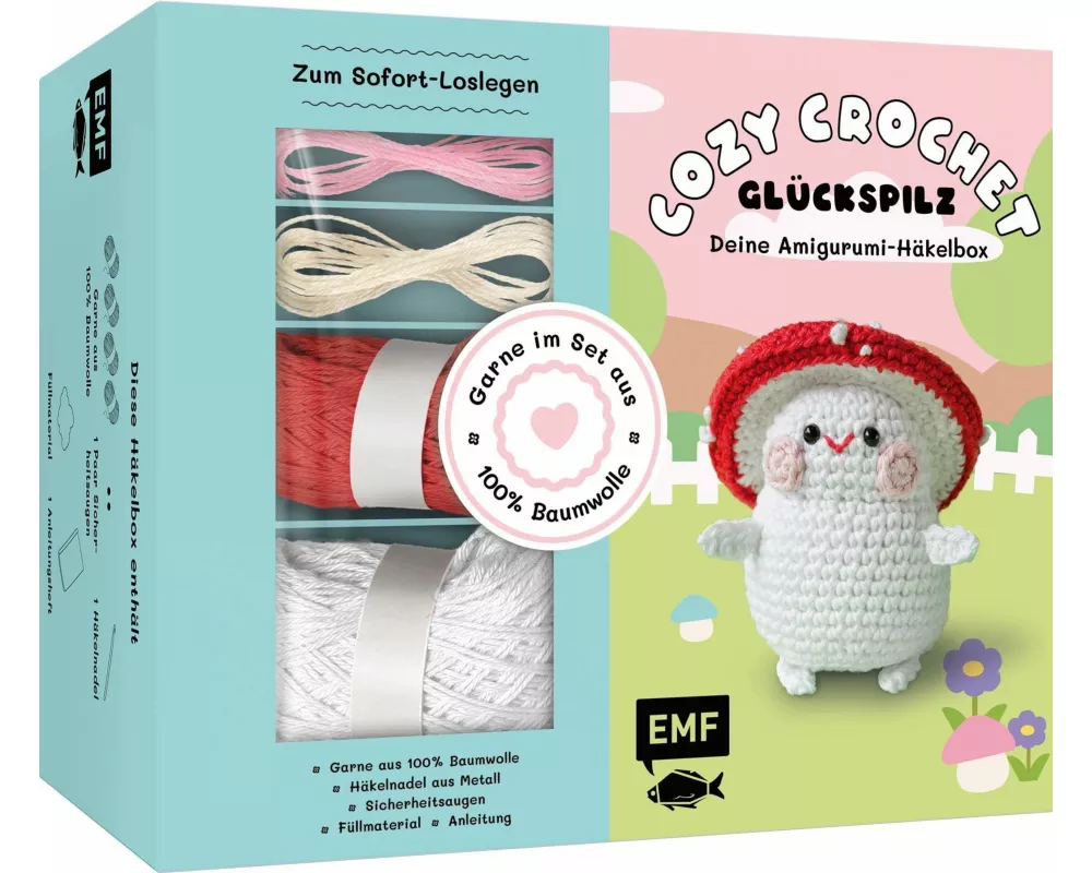 Cozy Crochet – Deine Amigurumi-Häkelbox: Glückspilz