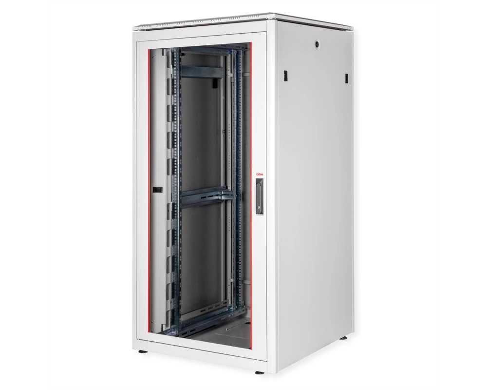 ROLINE 19-Zoll Netzwerkschrank Pro 32 HE, 800x800 BxT Glastür grau