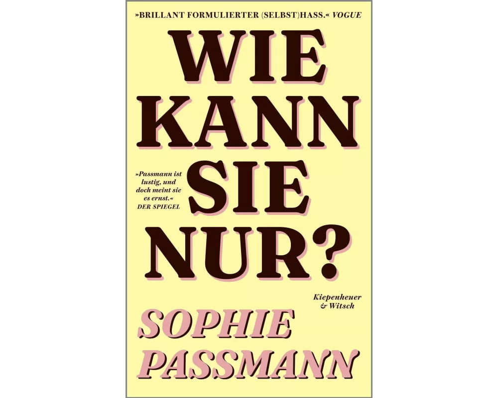 Wie kann sie nur?