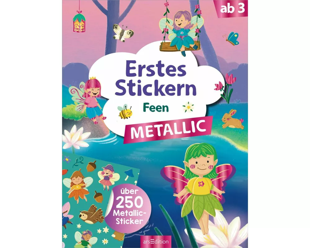Erstes Stickern Metallic – Feen