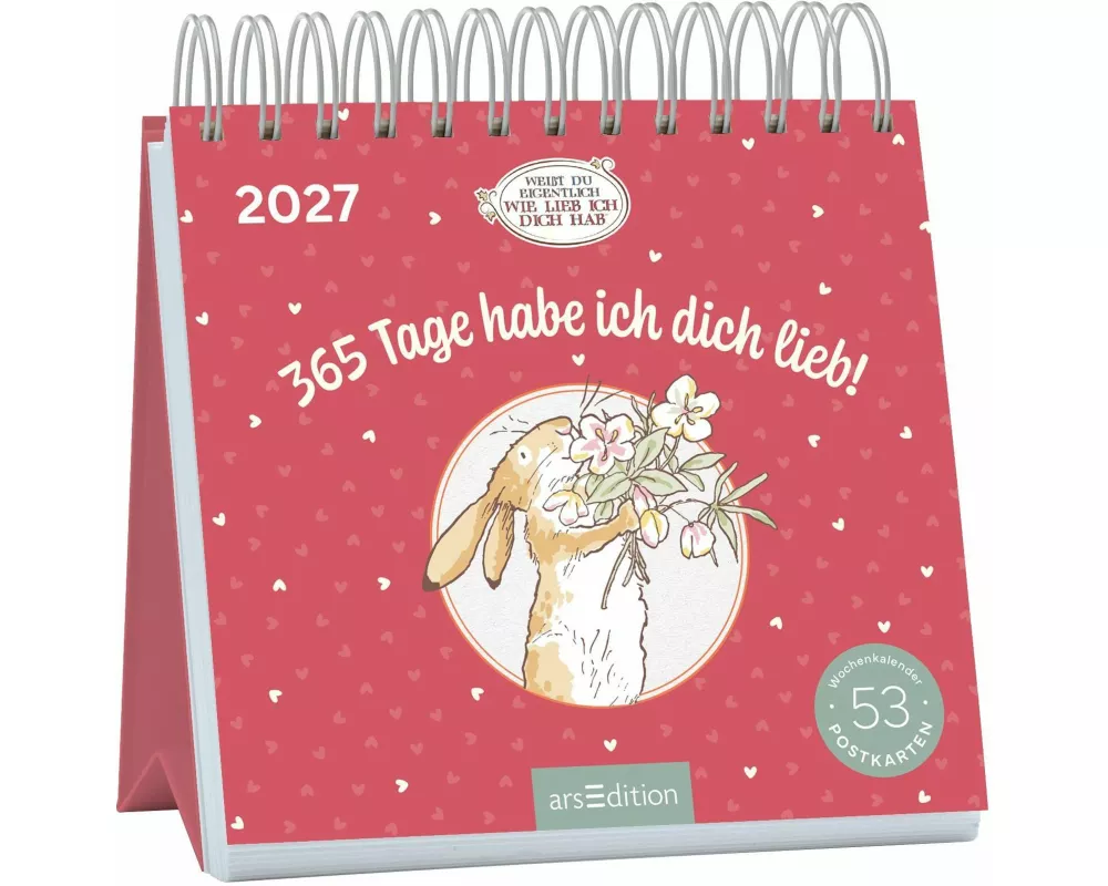 Postkartenkalender Weißt du eigentlich, wie lieb ich dich hab? 2027