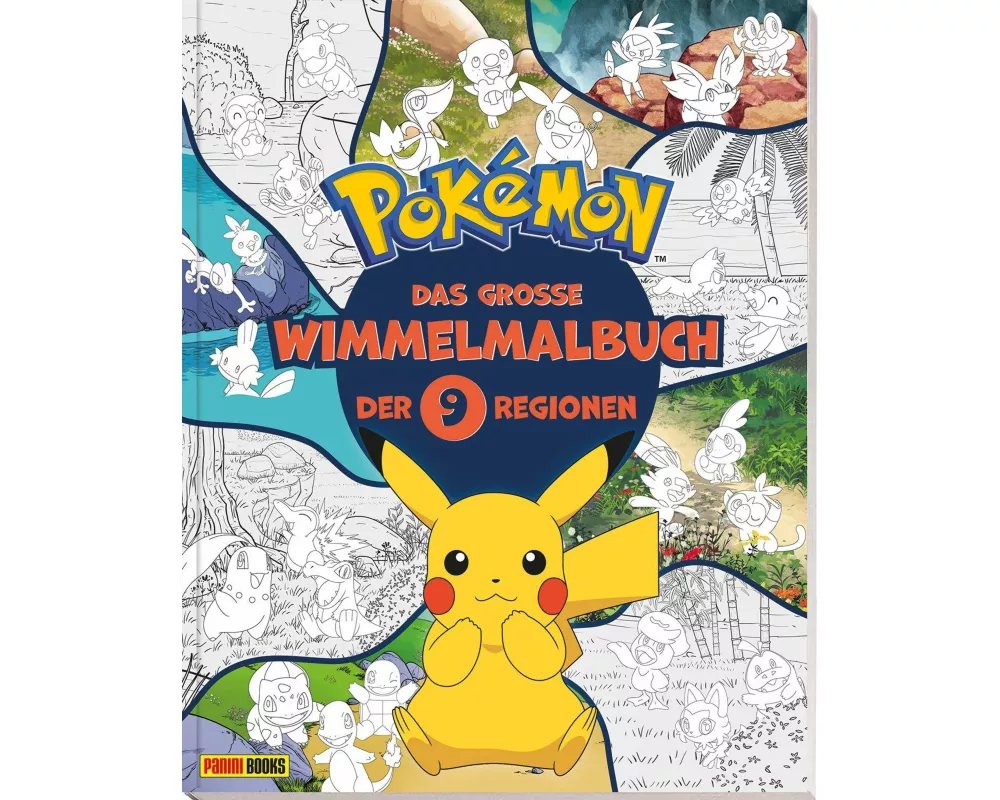 Pokémon: Das große Wimmelmalbuch der 9 Regionen