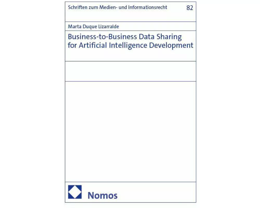 Business-to-Business Data Sharing for Artificial Intelligence Development