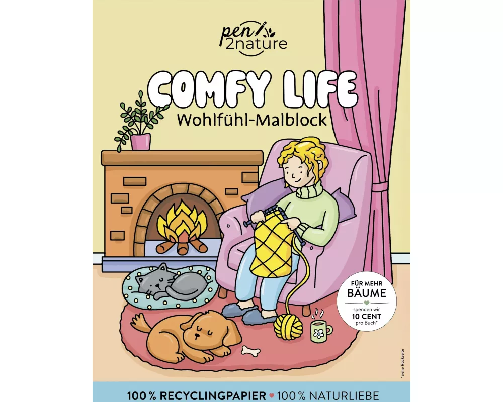 Comfy Life: Wohlfühl-Malbuch - Cozy Coloring | Ausmalen und entspannen
