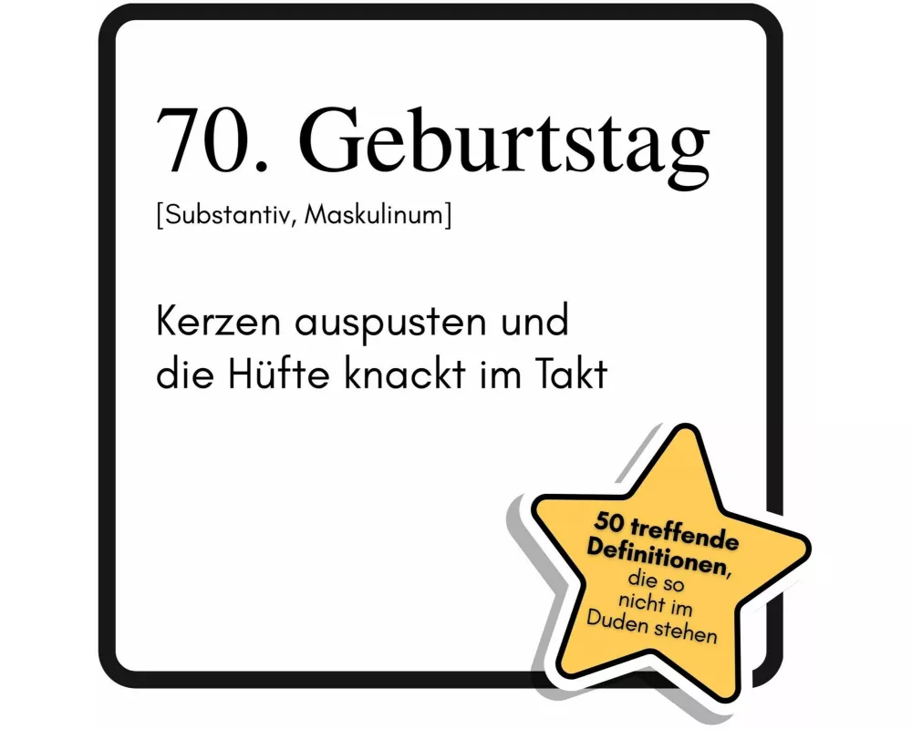 70. Geburtstag