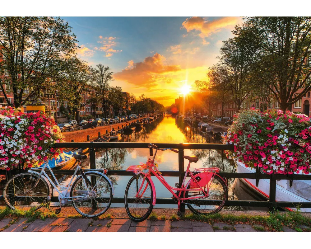 Feel Well & Puzzle 200 Teile - Fahrräder in Amsterdam