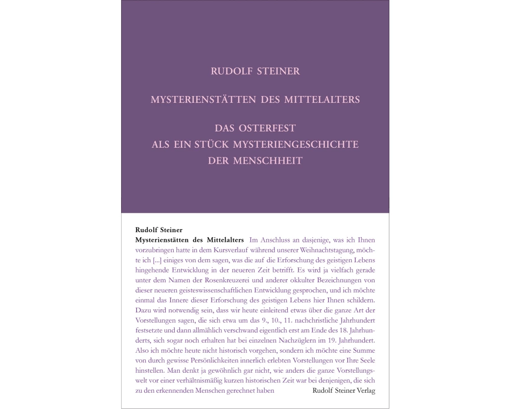 Mysterienstätten des Mittelalters. Rosenkreuzertum und modernes Einweihungsprinzip