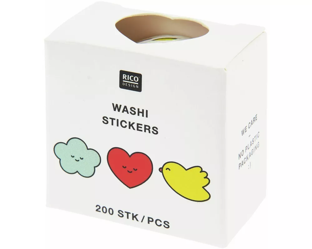 Washi Sticker Chingu FSC MIX, 200 Stk/Rolle