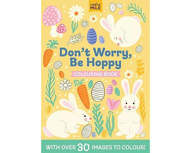 Don't Worry Be Hoppy Colouring Book
