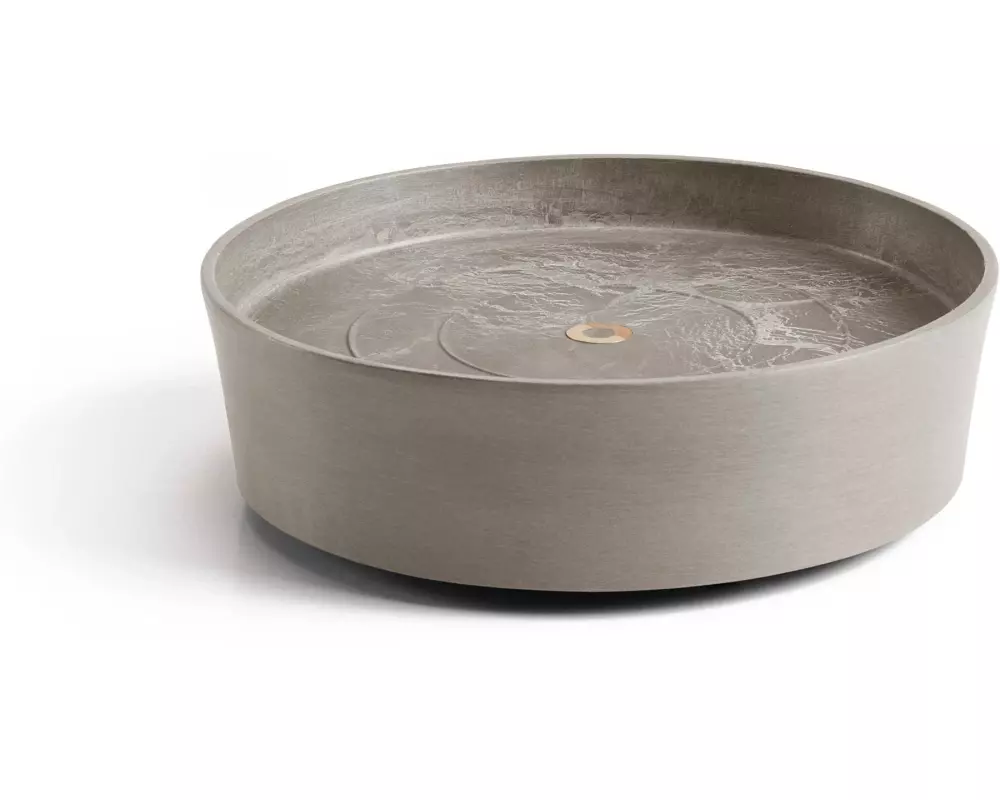 Ecopots Unterteller Saucer Wheels Ø 34 cm Taupe