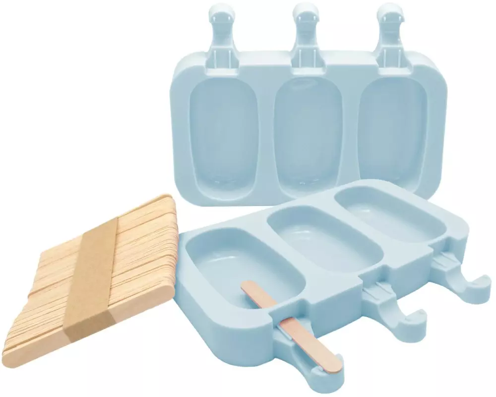 Nerthus Glaceform Set mit 50 Holzsticks Blau