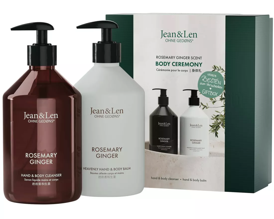 Jean & Len Geschenkset Body Ceremony Rosemary and Ginger Set S