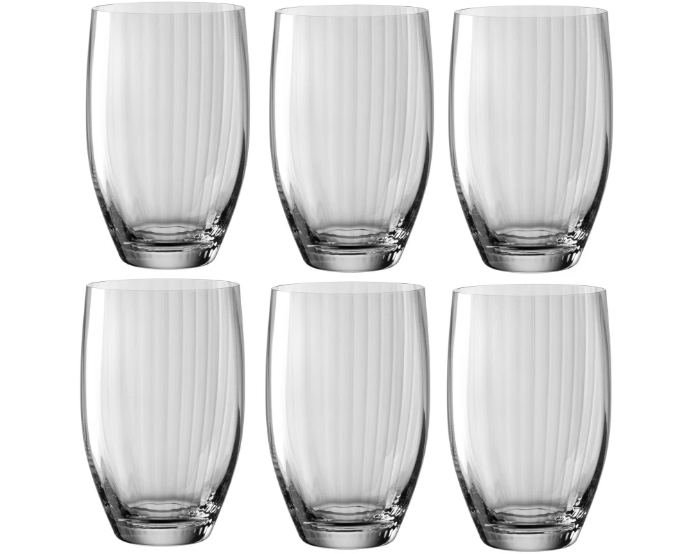 Leonardo Longdrinkglas Poesia 460 ml, 6 Stück, Grau