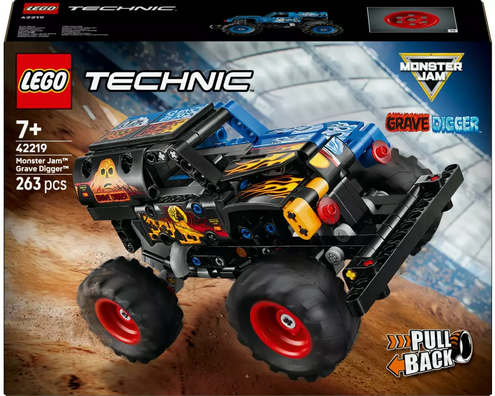 LEGO Technic Monster Jam Grave Digger Feuer und Eis 42219